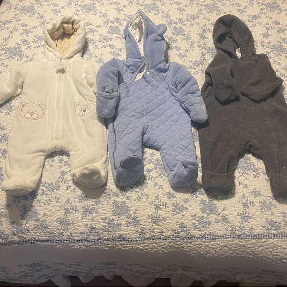 Baby Boy Winter Bunting Bundle Size 3-6 Months Lands End, First Wish - Picture 1 of 9